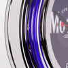 Modelo Retro Round Neon Wall Analog Clock with Pull Chain - 14.5"